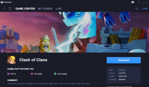 معلومات حول لعبة كلاش اوف كلانس