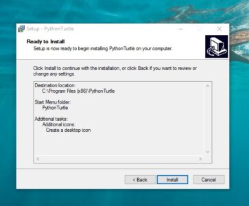 أوامر برنامج السلحفاة