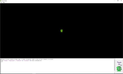 تثبيت برنامج السلحفاة رسم دائرة