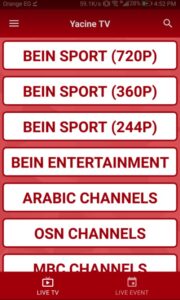 تحميل برنامج yacine tv للايفون