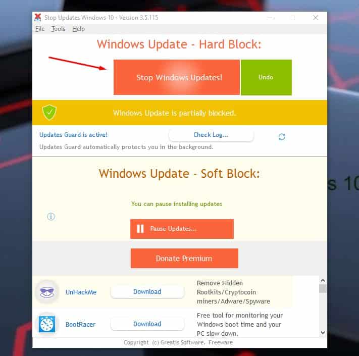 تحميل برنامج ايقاف تحديثات ويندوز 10 نهائيا بكل سهولة 